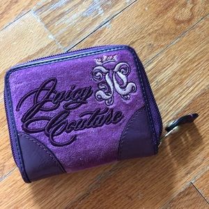 Juicy couture purple velour wallet